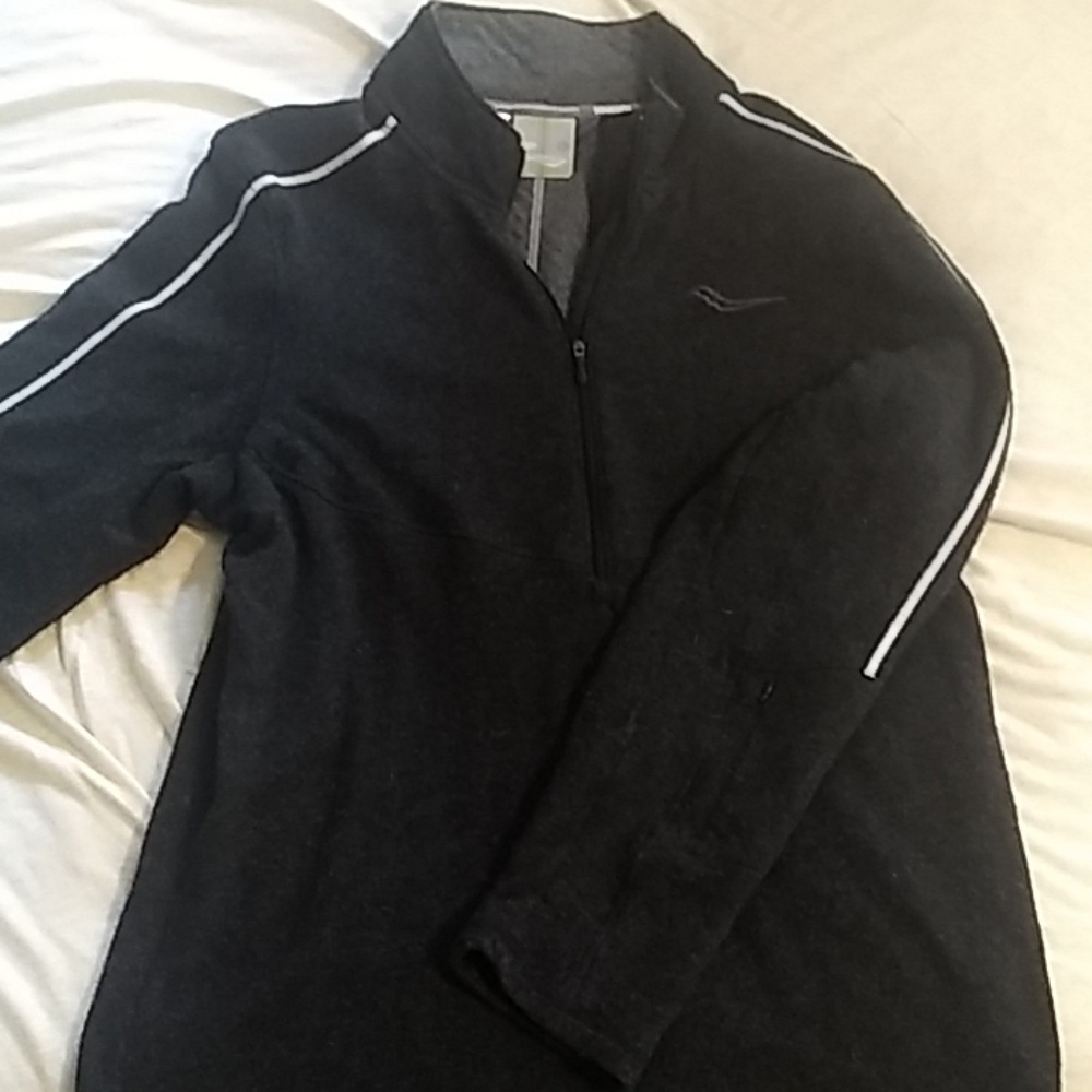 Saucony Men's Large Wool Half-Zip Sweater